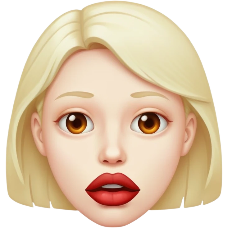 Labios mordidos  emoji