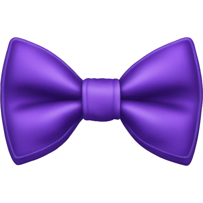 A violet bow tie emoji