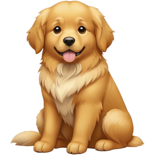 The natural golden retriever emoji