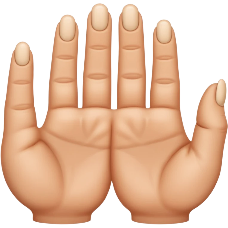 U shape fingers emoji create emoji