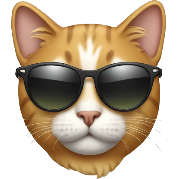 Cat with sunglasses emoji