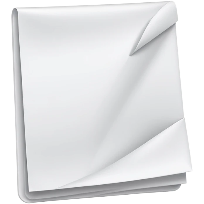 document emoji, simple white paper with a folded corner emoji