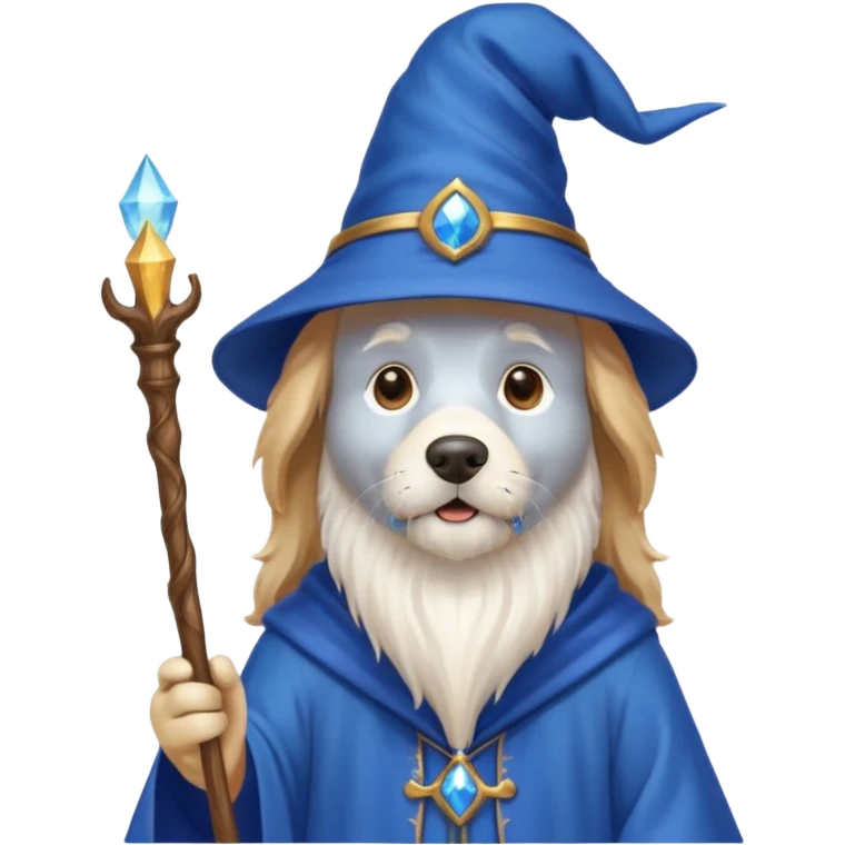 Dog wizard emoji