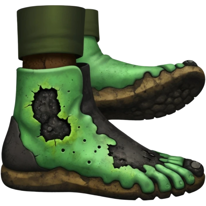 Moldy black guys foot emoji