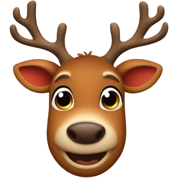 rudolph the red nosed reindeer emoji