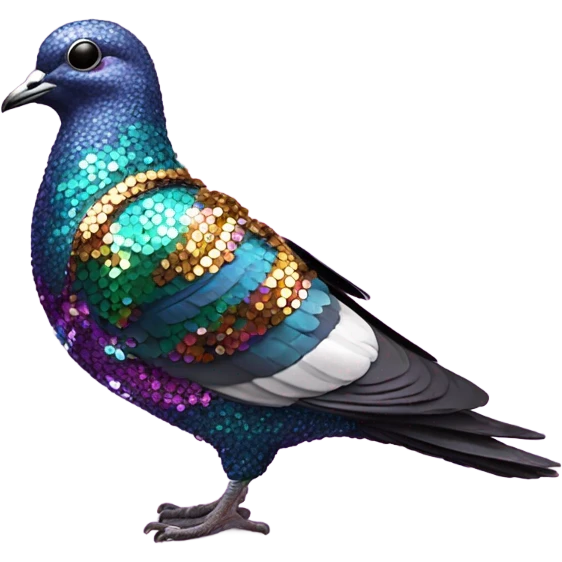 Disco pigeon emoji