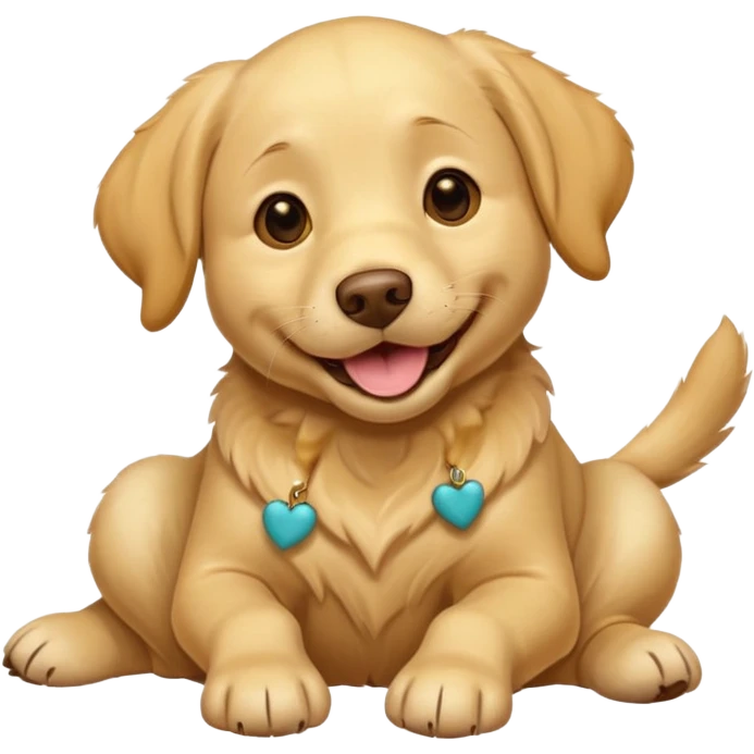 Labrador in playful pose emoji