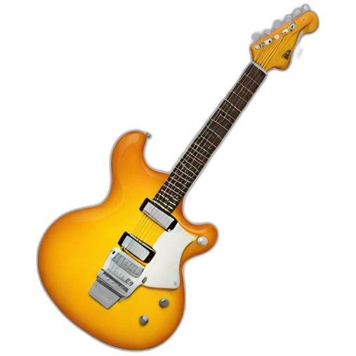 RR shaped electric guitar emoji