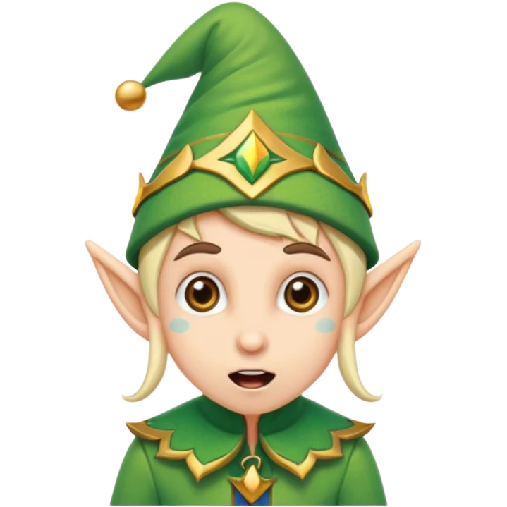 استیکر تعجب با لباس جن emoji