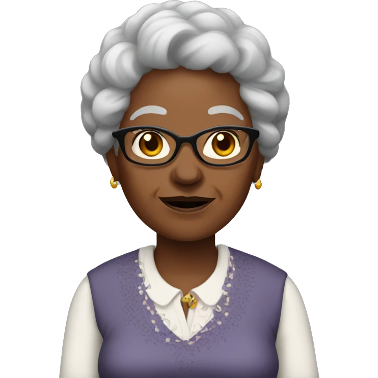 black grandma emoji