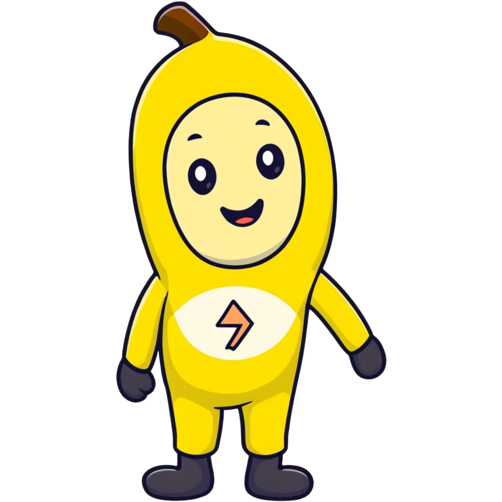 banana suit character emoji
