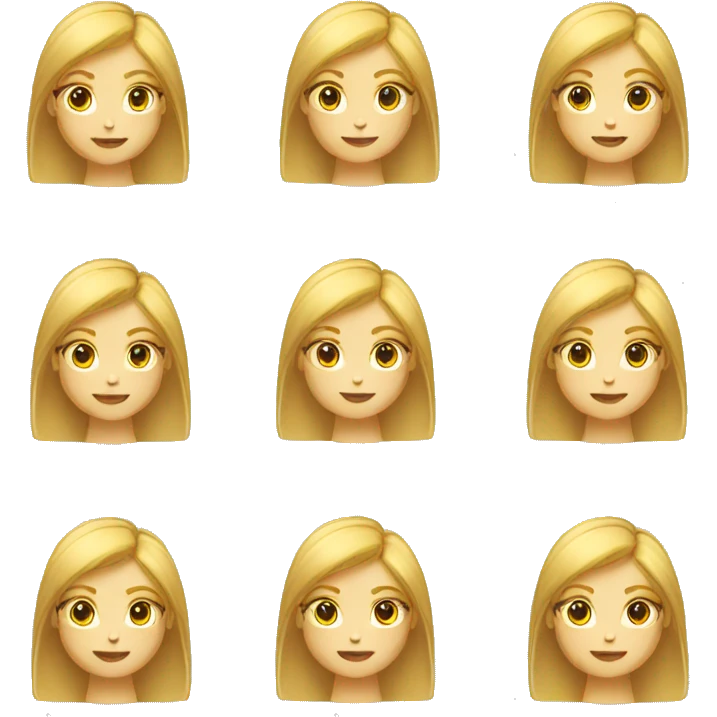 Blond girl ux designer emoji