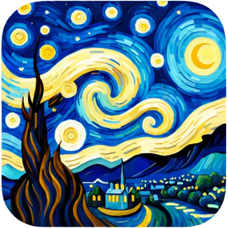  starry night emoji
