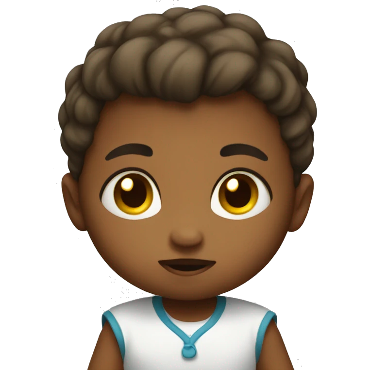 Determined baby emoji
