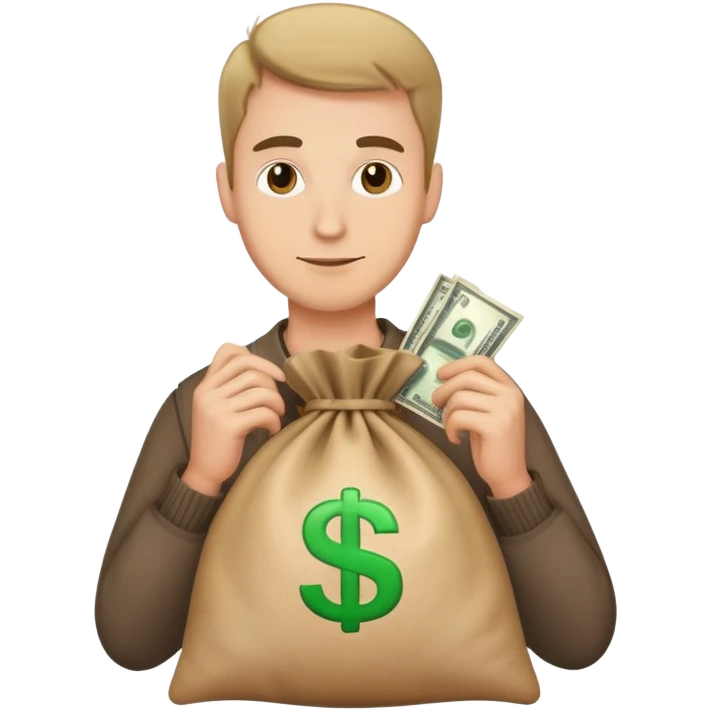 Robber with money bag emoji