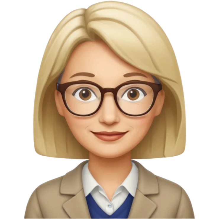 middle aged, The wise librarian emoji