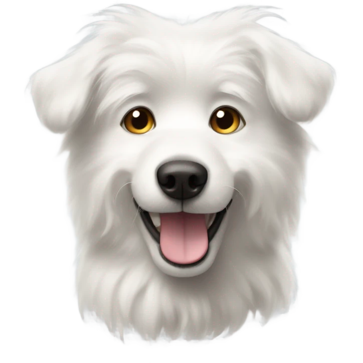 White dog  emoji