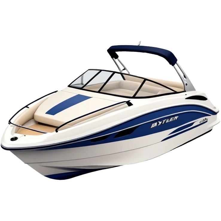 Speedboat - Bayliner 185 Bowrider (Model Year: 2020) (Iconic colour: White with navy blue accents) emoji