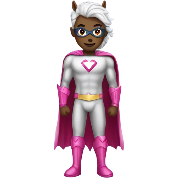 Unicorn superhero emoji