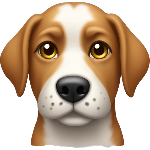 Dog sitting on my phone  emoji
