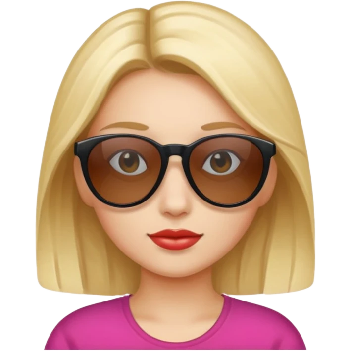 Girl with sunglasses emoji