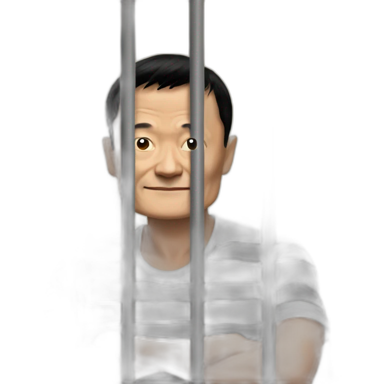 jack ma behind bars emoji