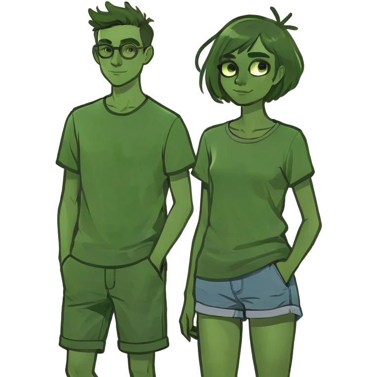 tall girl short boy emoji