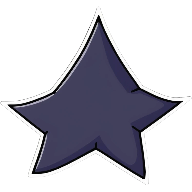 creative sparkle with different fabric patterns on each point, multi-textured star shape emoji