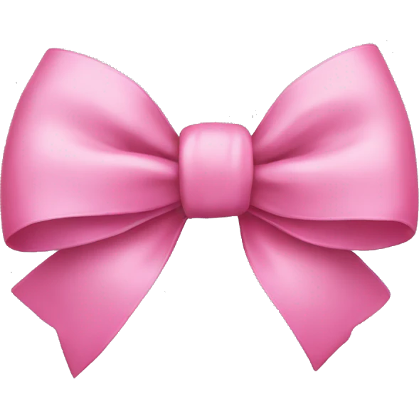 Pink bow emoji