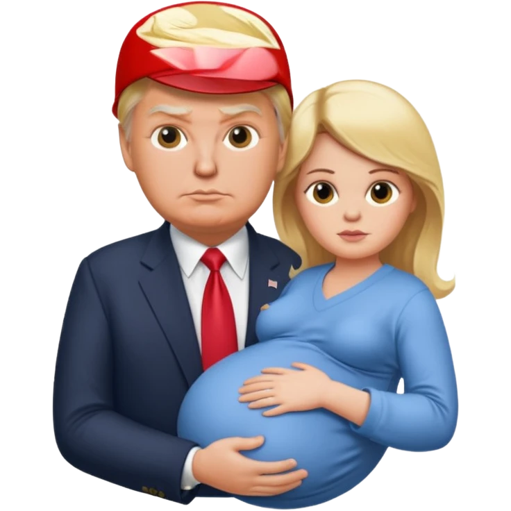 trump pregnant with jd vance baby  emoji