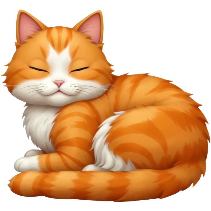 Cat sleeping emoji