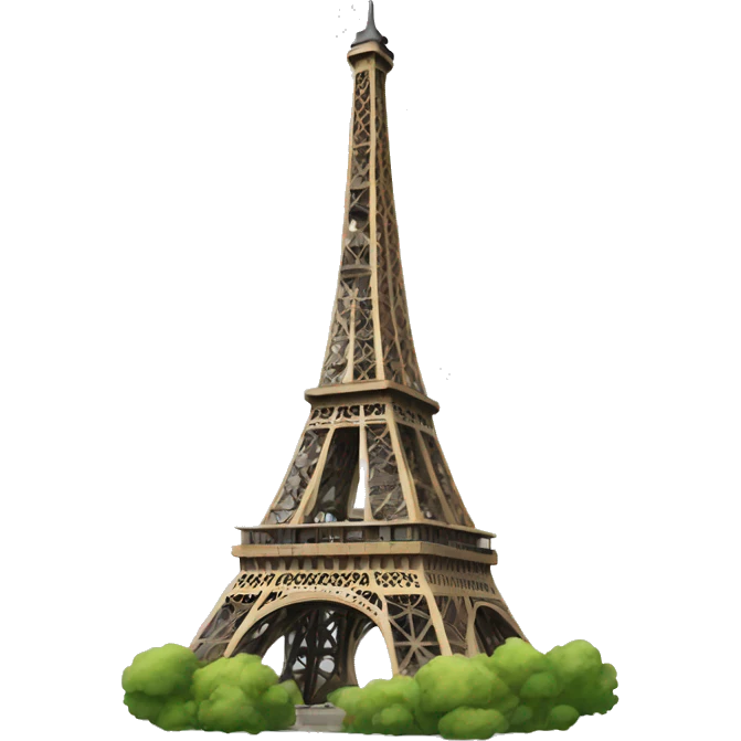 A emoji of the Eiffel Tower emoji
