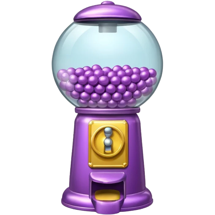 Mauve gumball machine  emoji