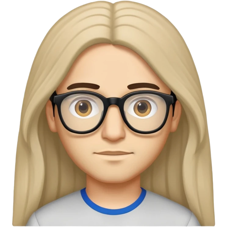 armenian long-hair boy with glasses emoji