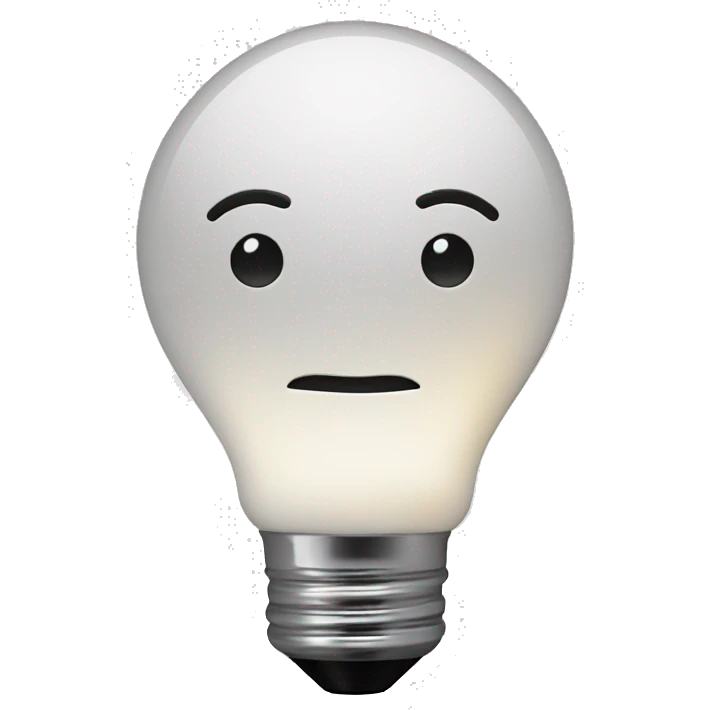wink at light bulb emoji