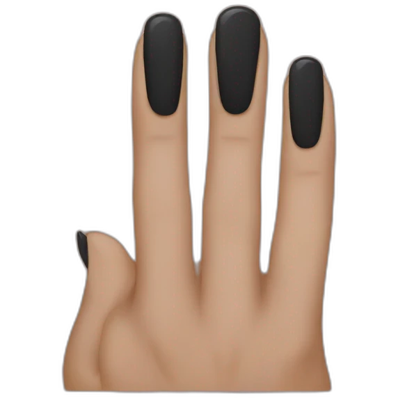 Black nail emoji
