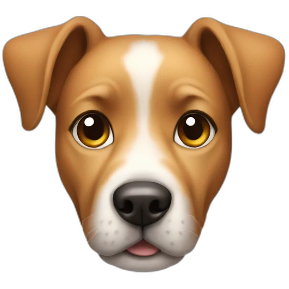 Dog with round glass emoji