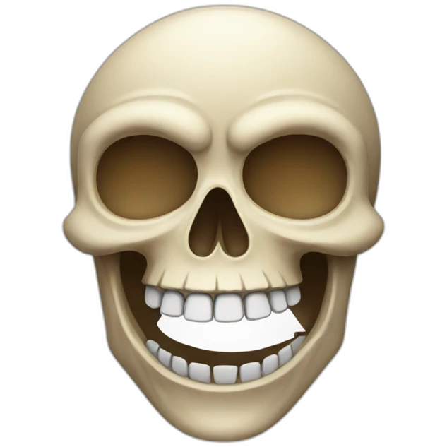 Skull laugh emoji