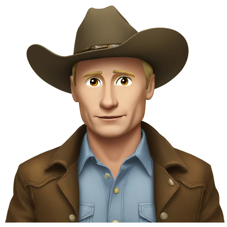 Putin with a cowboy hat emoji