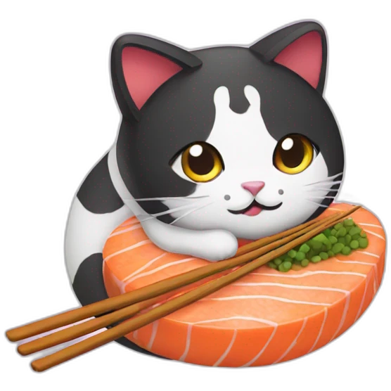 Sushi cat emoji