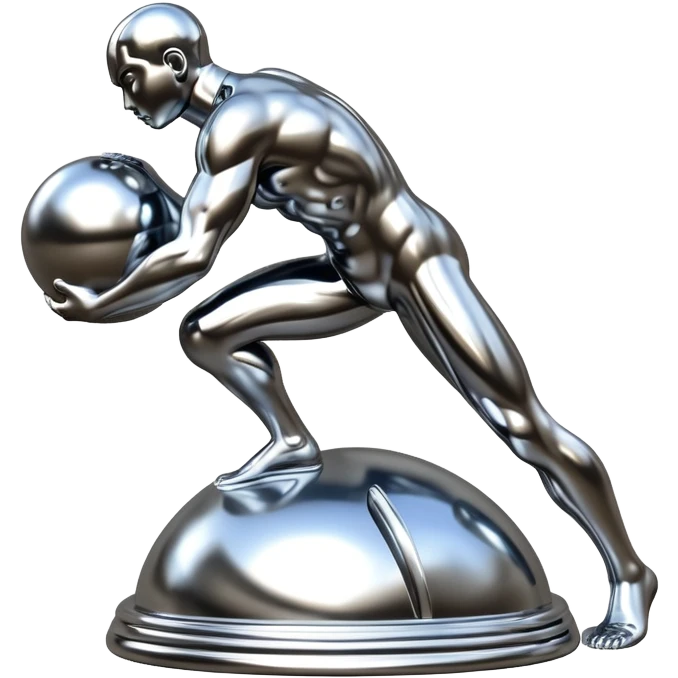 sorayama Sisyphus sculpture emoji