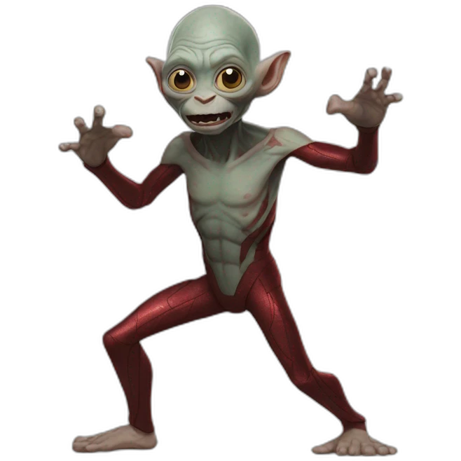 Gollum dancing as Iron man emoji
