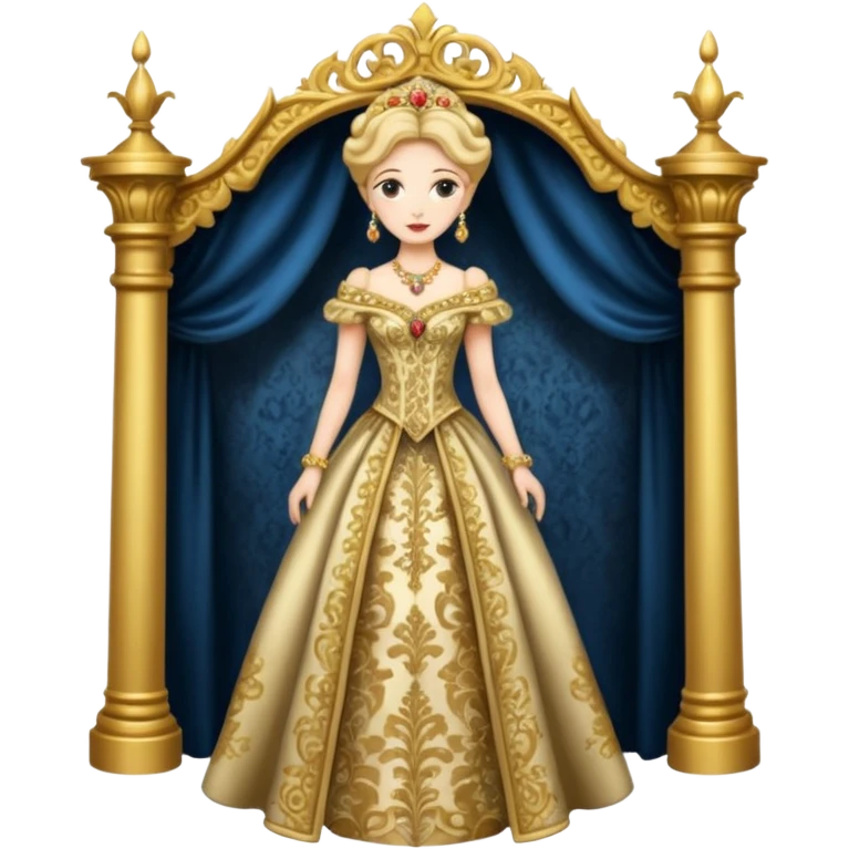 The character in Fairy Tale Beauty and the Beast, Mrs. Wardrobe emoji