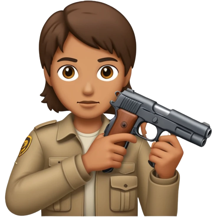 Me with a gun emoji