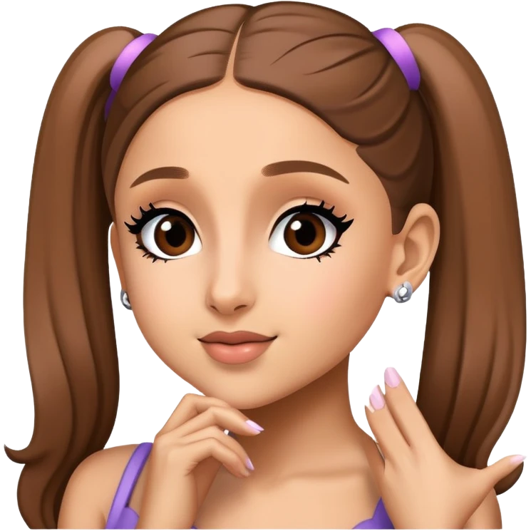 Ariana Grande as a pop star emoji
