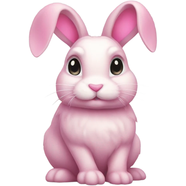 bunny with a pink  ྀིྀི emoji