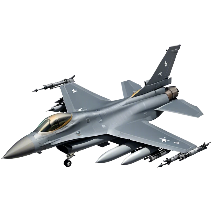 F-16 Fighting Falcon - General Dynamics (Stealth grey) emoji