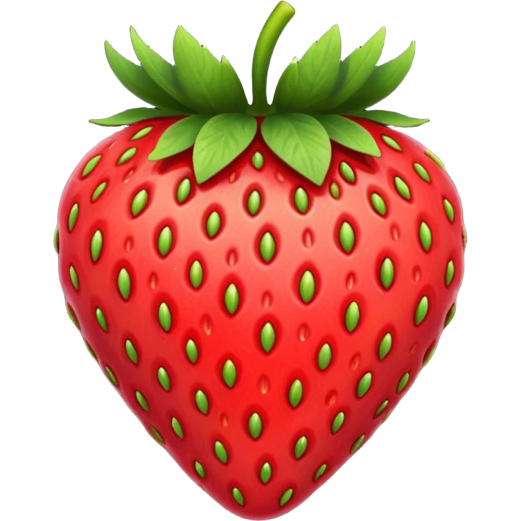 Strawberry: yellow seem emoji