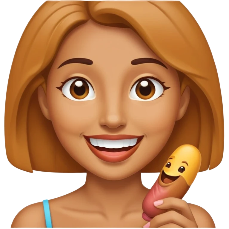 Mujer chupando pené  emoji