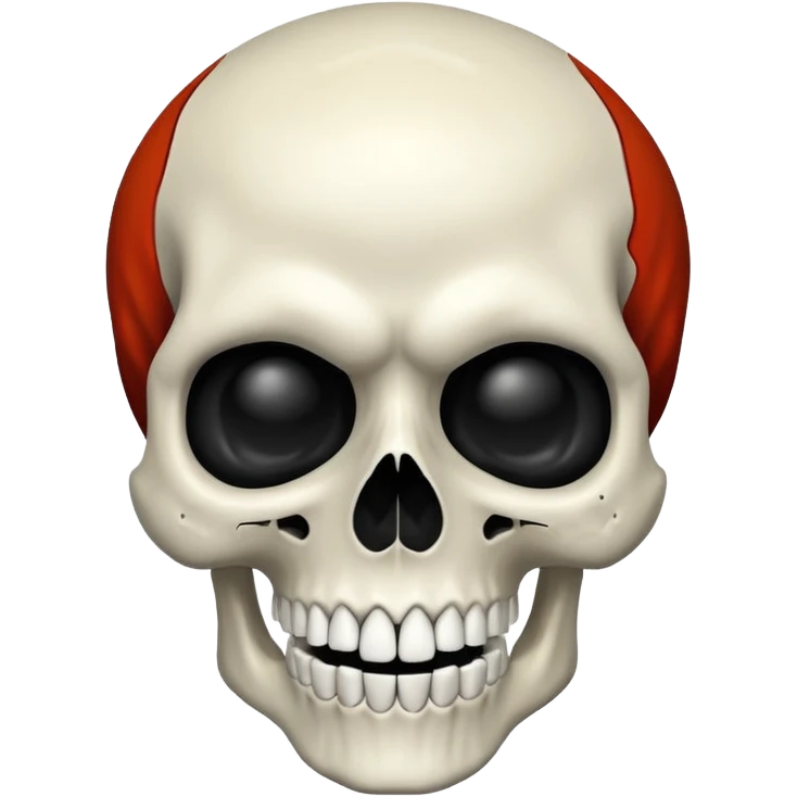 A scary skull emoji